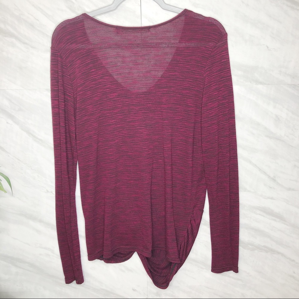 Michael Stars Ruched Front L/S Top One Size - Picture 3 of 4